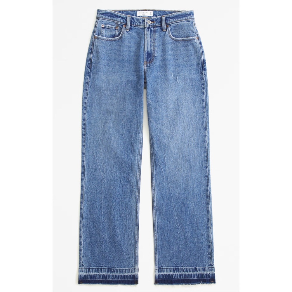 NWT Abercrombie & Fitch Size 27/4S The Baggy Low Ride Denim Jeans